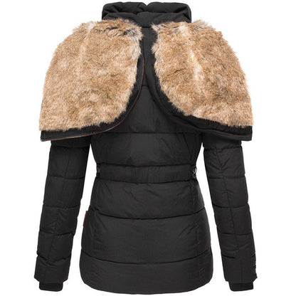 Warm Quilted Hooded Puffer Coat