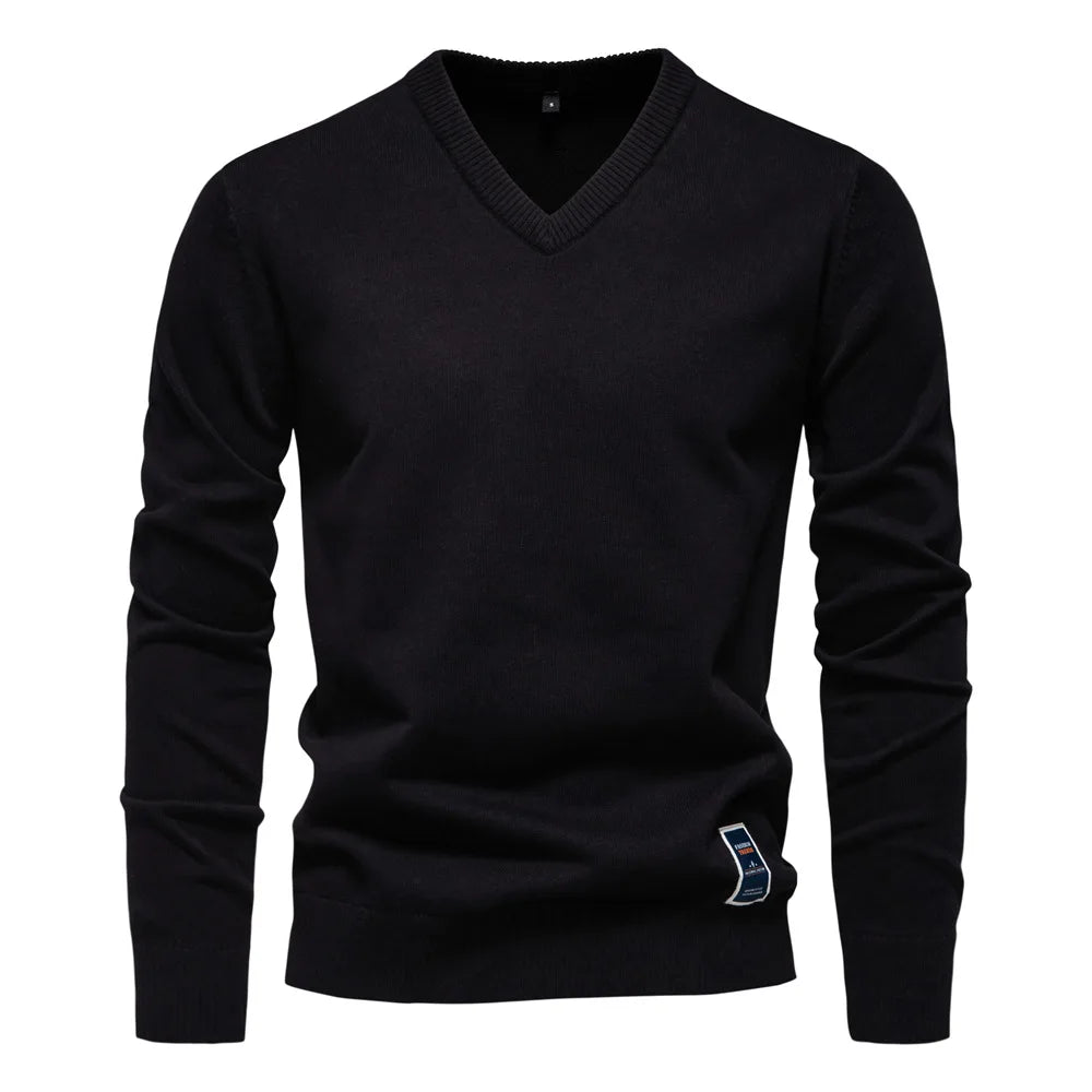 Cozy Relaxed Fit V Neck Sweater