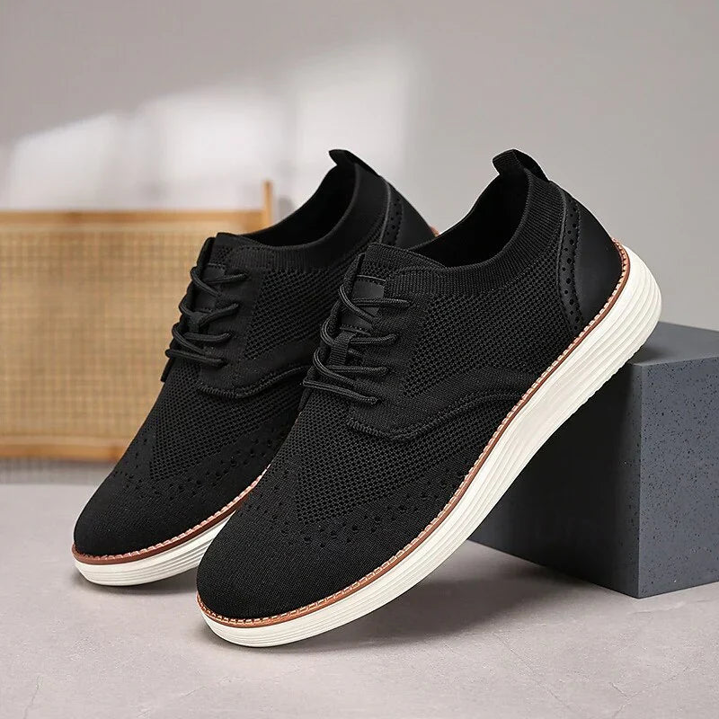 Classic Mens Work Shoes with Cushioned Insoles