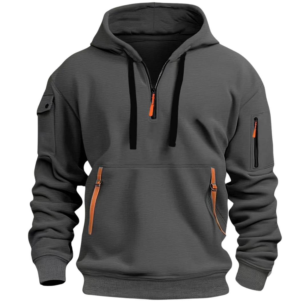 Francis | Relaxed Fit Zip Pocket Hoodie