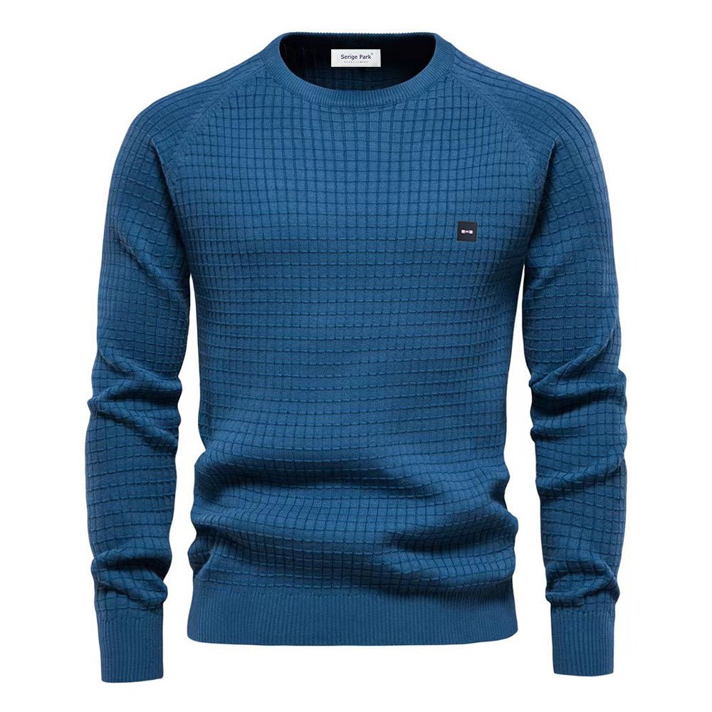 Stylish Mens Patterned Crew Neck Sweater