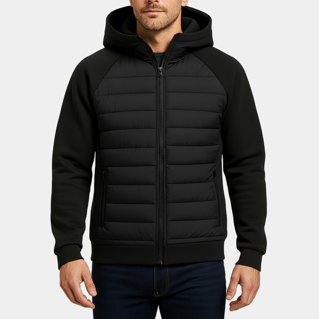Warm Waterproof Men's Hooded Winter Coat - OutfitLondon