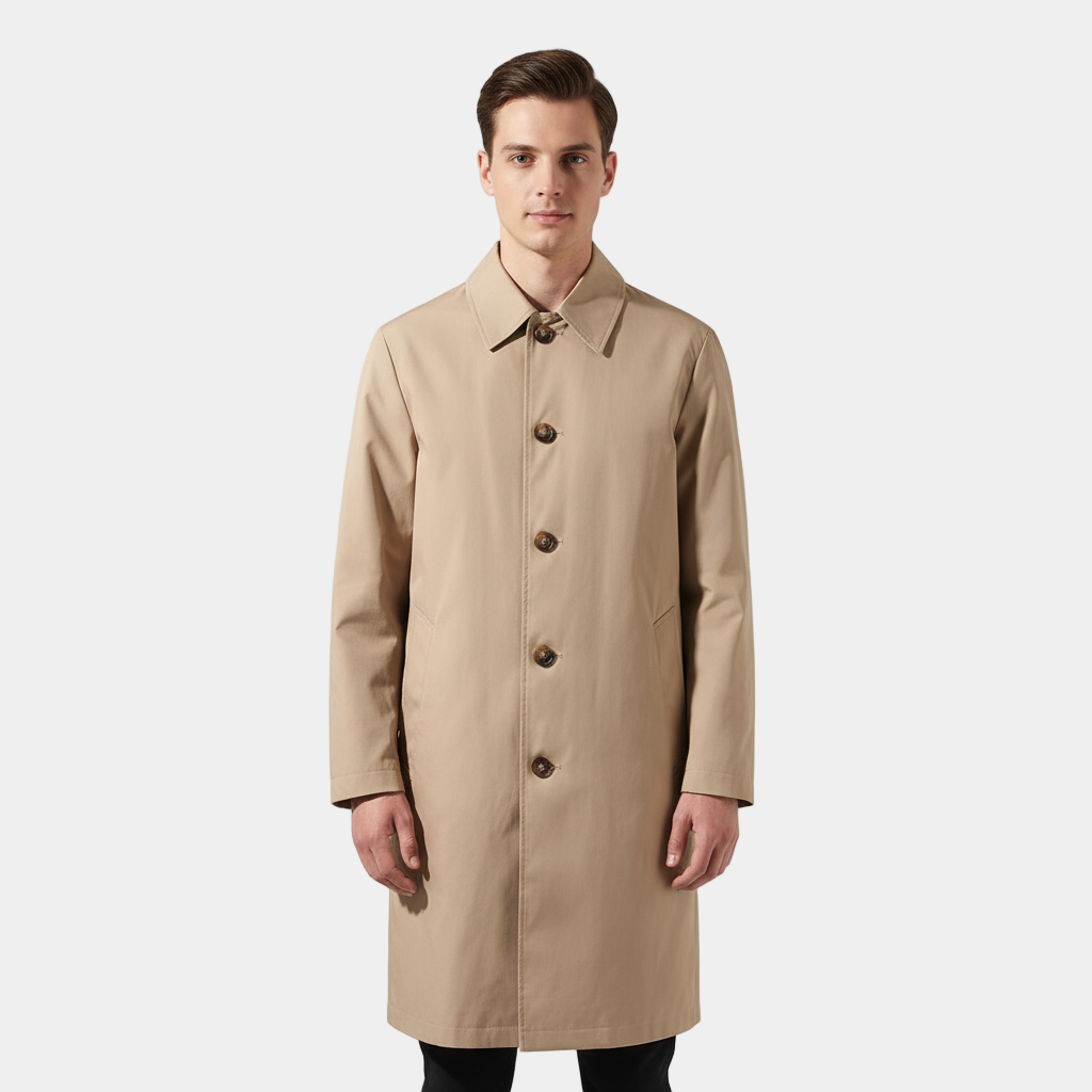 Men's Classic Rainproof Trench Coat