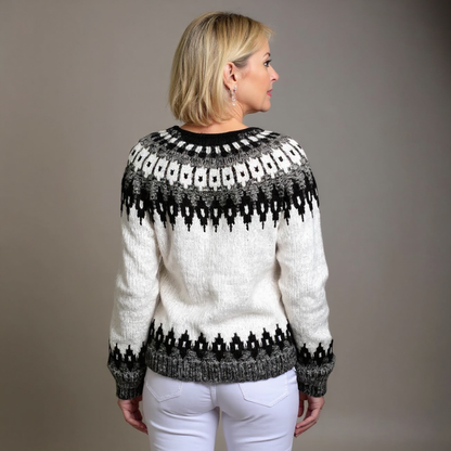 Rustic Cable Knit Sweater