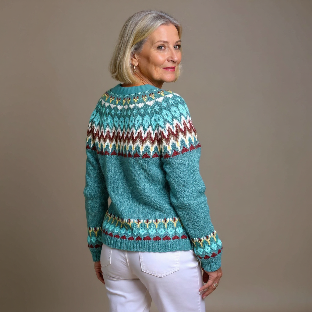 Women's Classic Icelandic Wool Cardigan Sweater