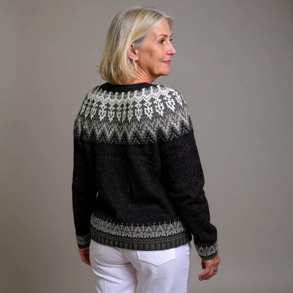 Women's Classic Nordic Knit Cardigan