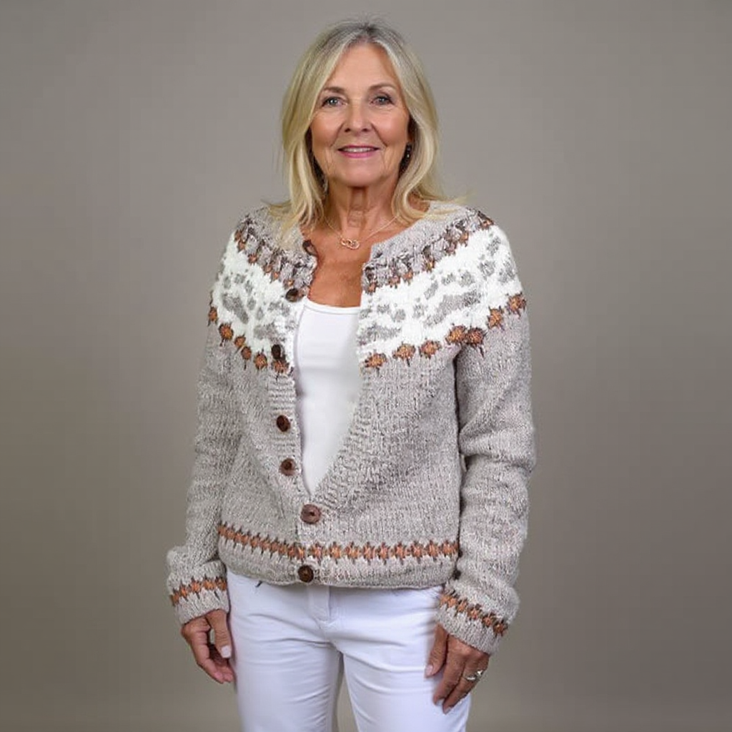 Classic Icelandic Knit Cardigan Sweater - OutfitLondon