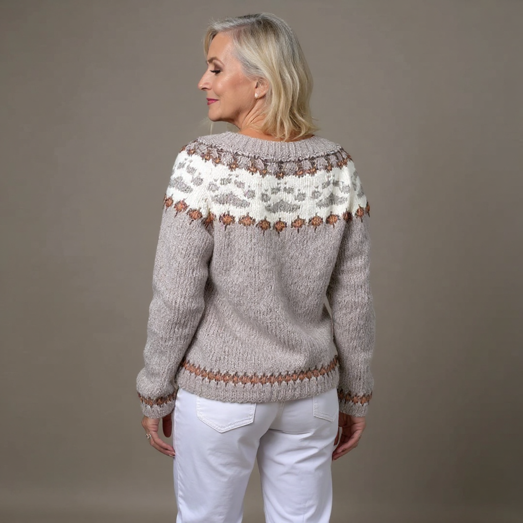 Women's Classic Icelandic Knit Cardigan Sweater