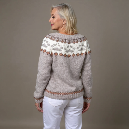 Women's Classic Icelandic Knit Cardigan Sweater