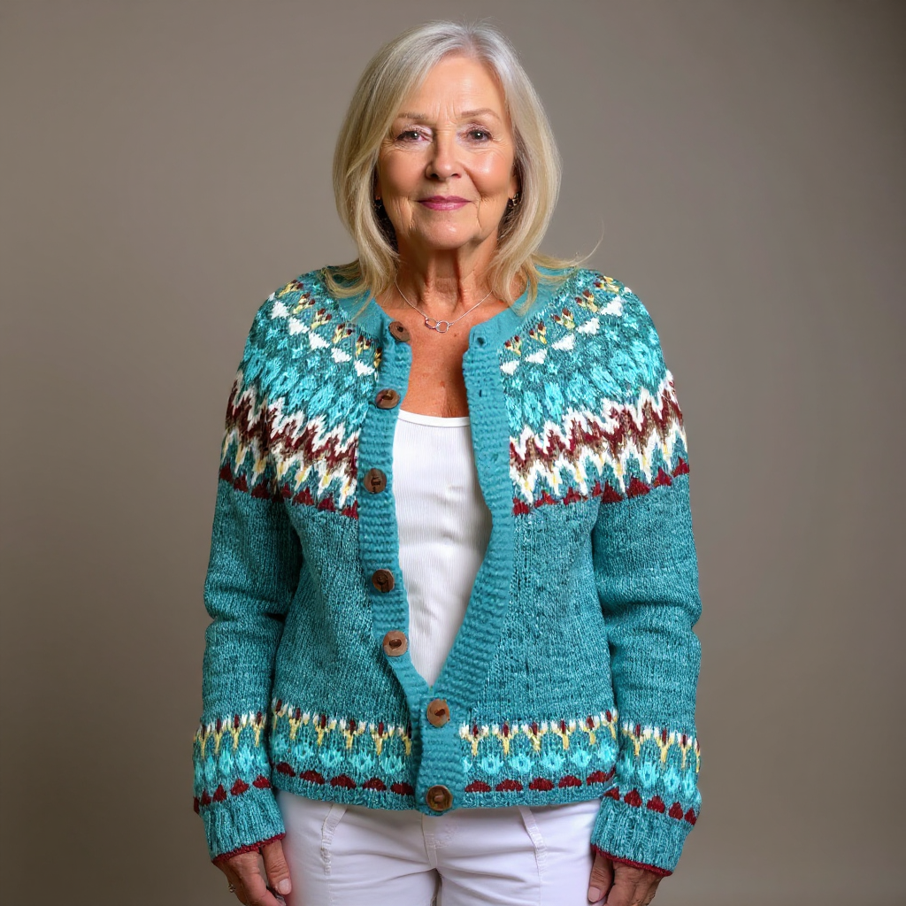Classic Icelandic Wool Cardigan Sweater - OutfitLondon
