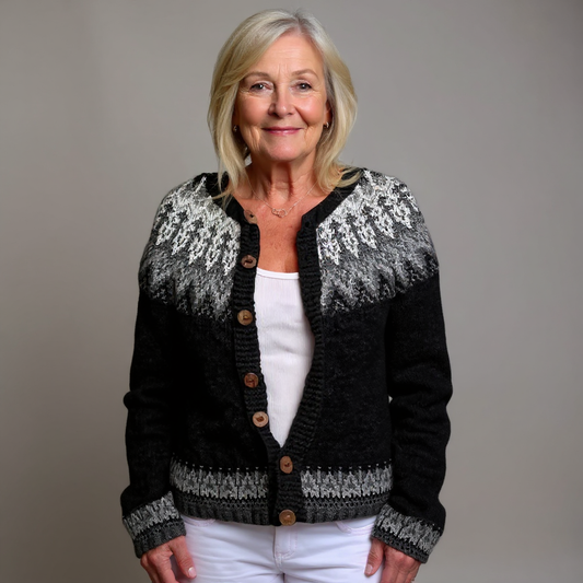 Classic Nordic Knit Cardigan - OutfitLondon