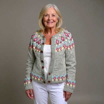 Classic Cozy Icelandic Sweater Cardigan - OutfitLondon