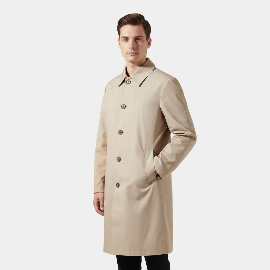 Men's Classic Rainproof Trench Coat