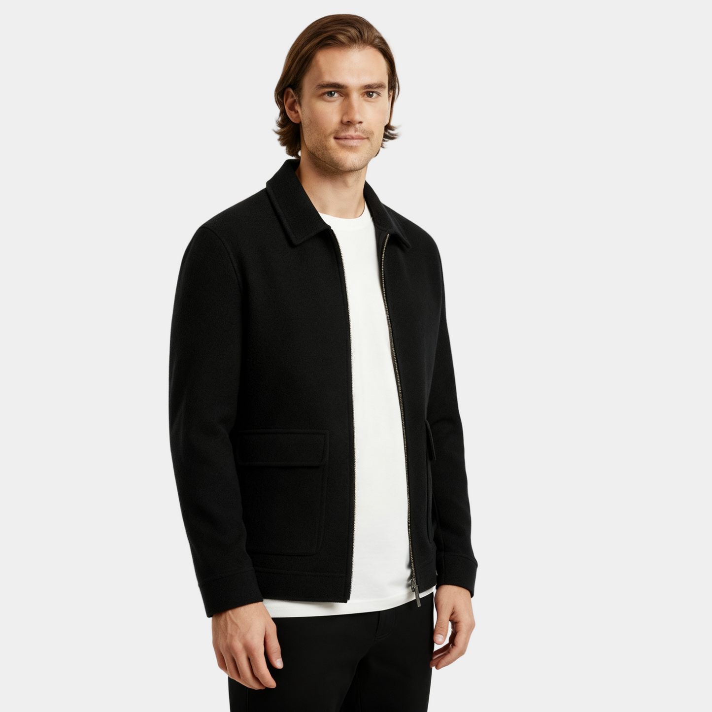 Stylish Men's Wool Overcoat - Warm Thick Winter Coat - OutfitLondon