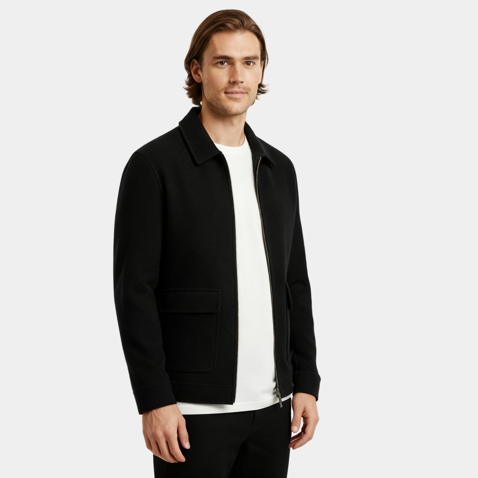Stylish Men's Wool Overcoat - Warm Thick Winter Coat - OutfitLondon