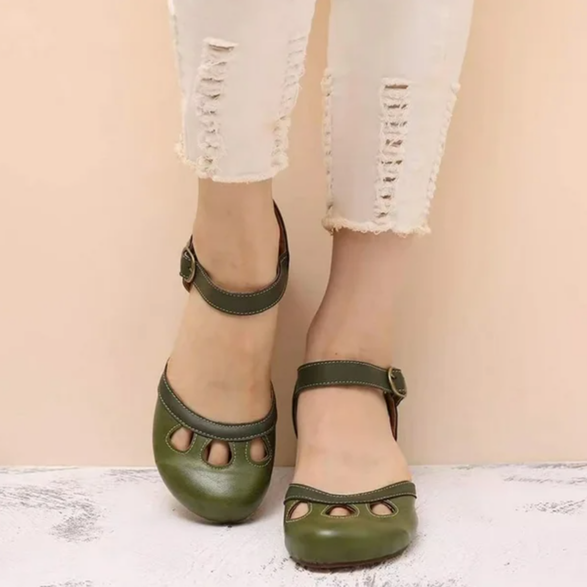 Comfortable Supportive Ankle Strap High Heels - OutfitLondon