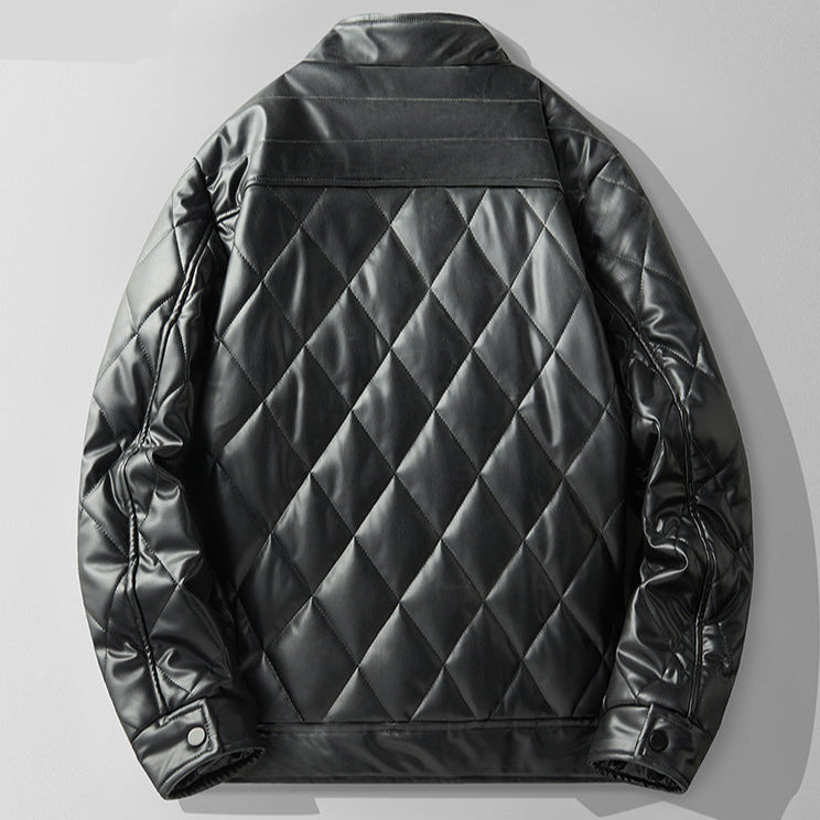 Black Faux Leather Biker Jacket