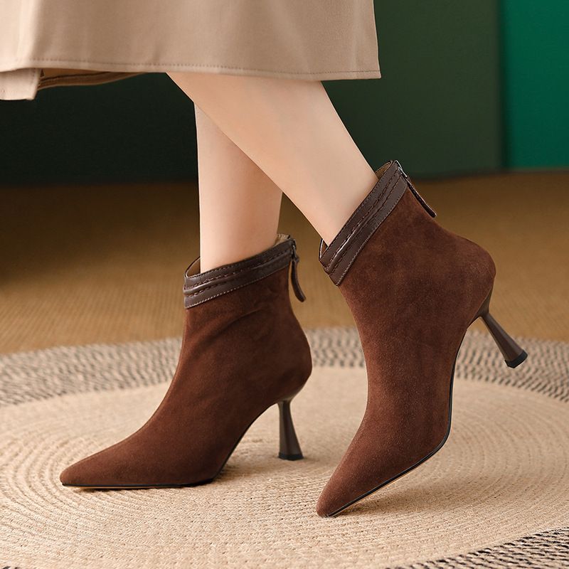 Women's Low Heel Ankle Boots