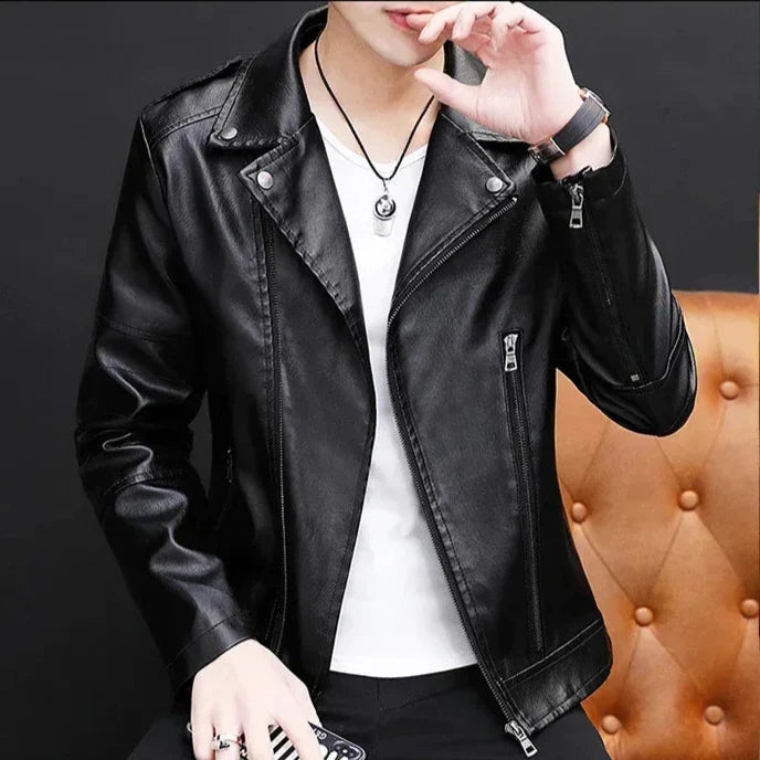 Genuine Brown Leather Coat