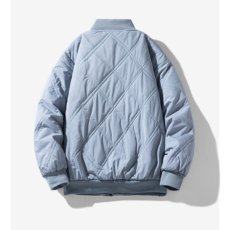 Warm Quilted Bomber Jacket