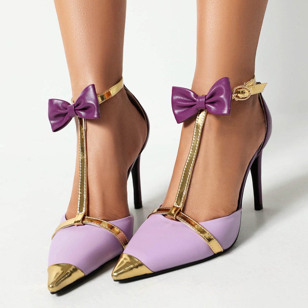 Elegant Satin Ribbon High Heels - OutfitLondon