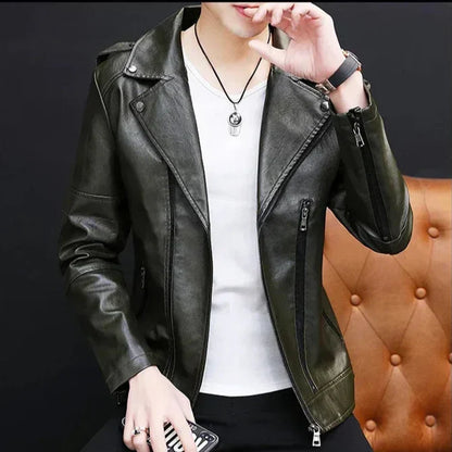Genuine Brown Leather Coat