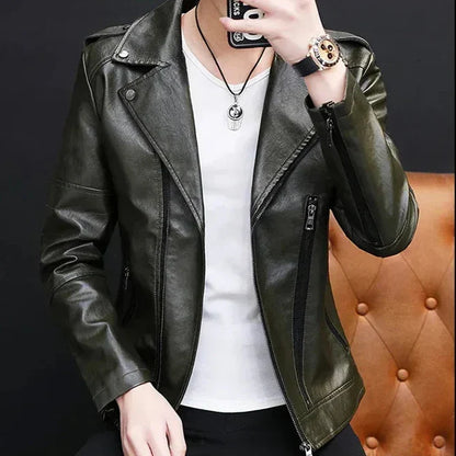 Genuine Brown Leather Coat