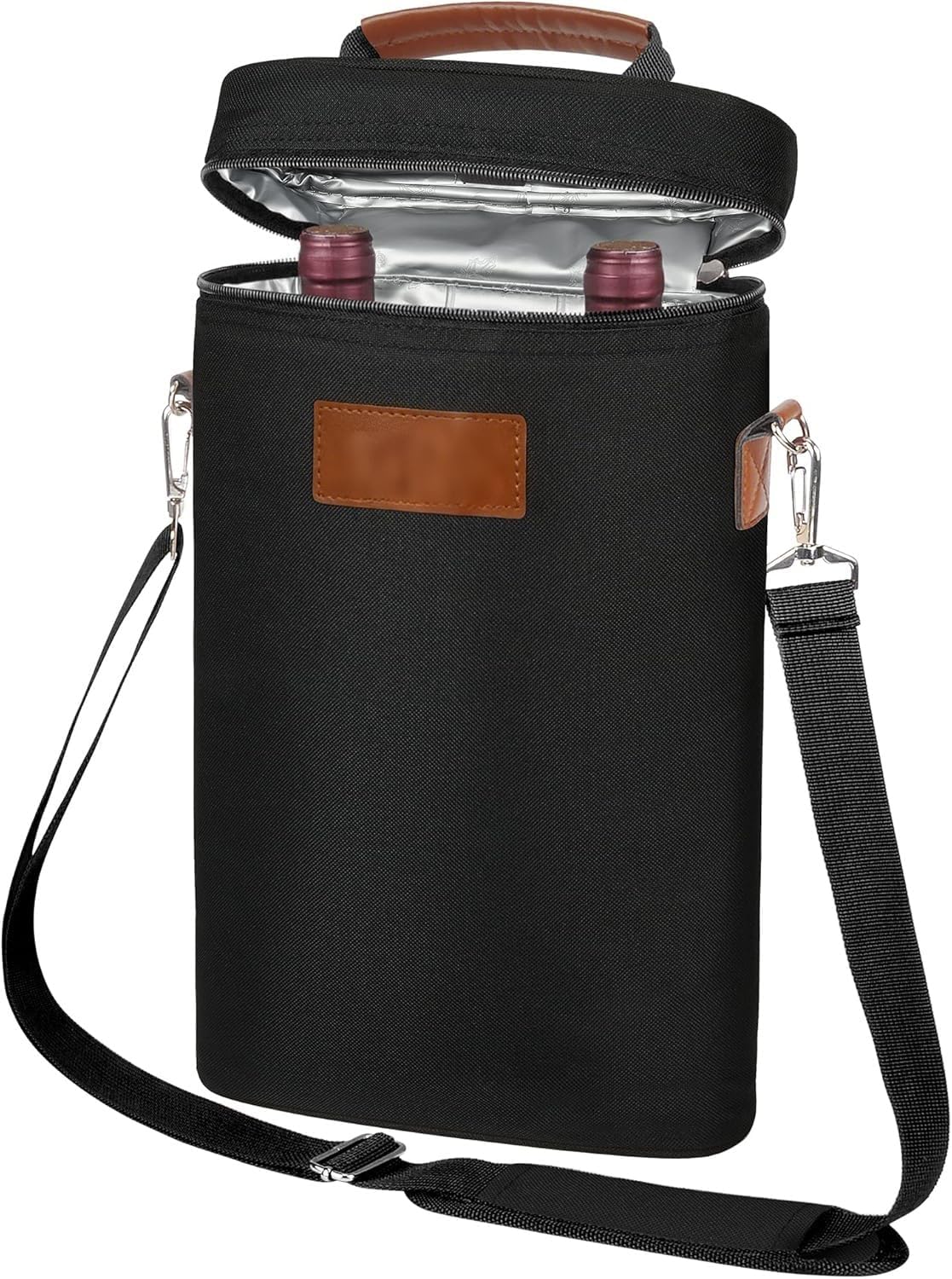Thermal Double Wine Bottle Tote Bag - OutfitLondon