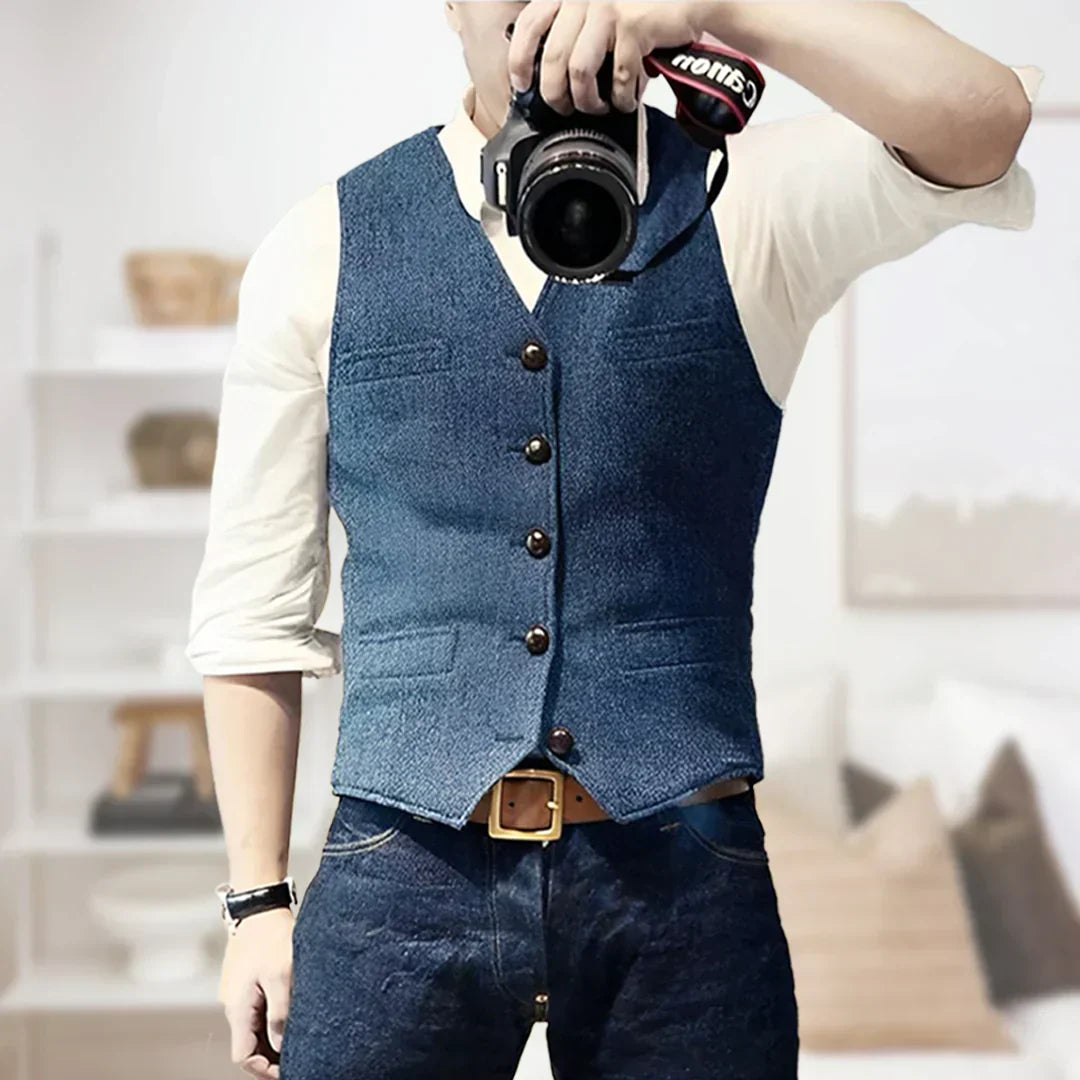 Classic Men's Tank Top Sweater - OutfitLondon