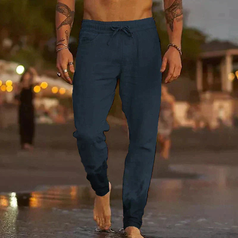 Relaxed Fit Summer Trousers for Men