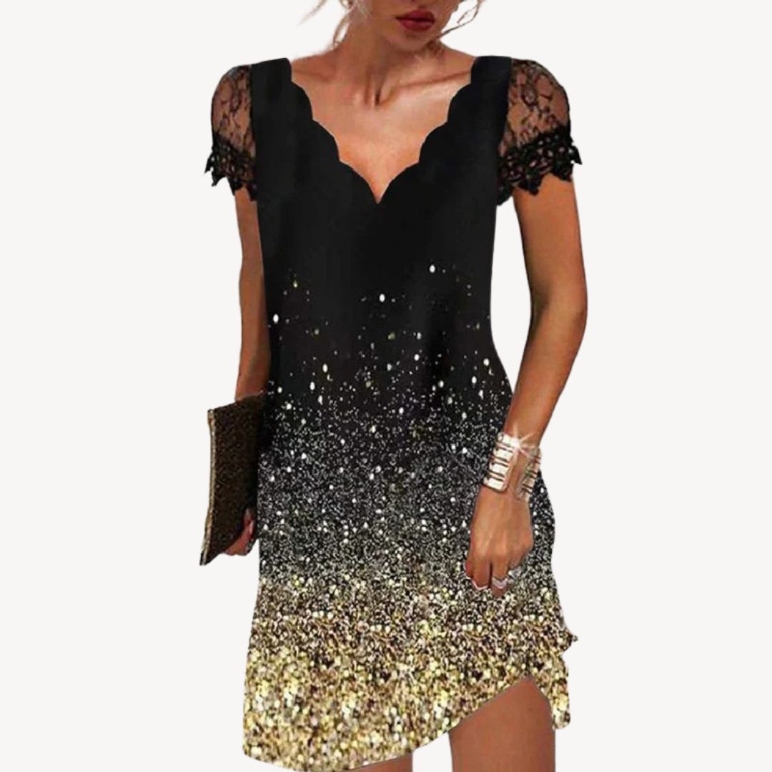 Pretty Flower Party Mini Dress