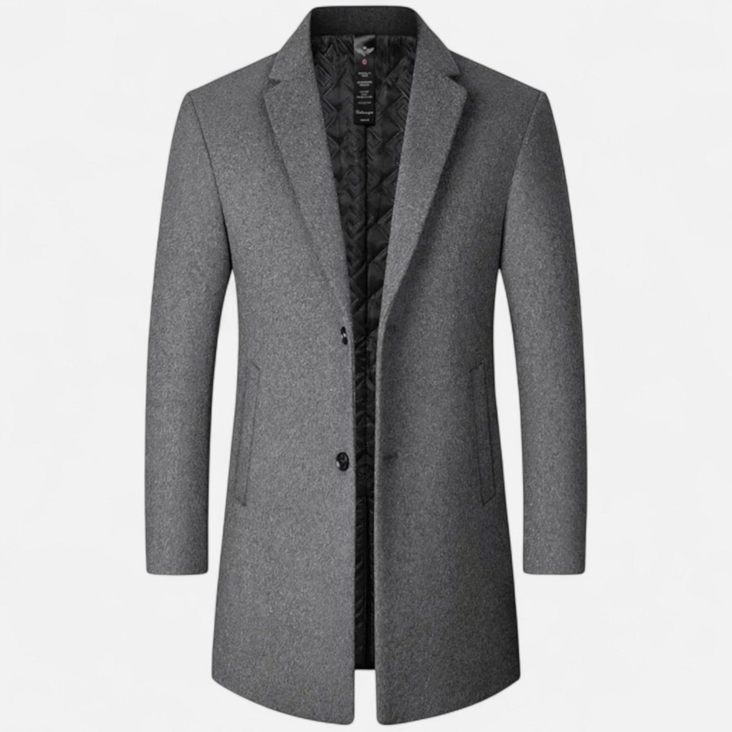 Premium Mens Wool Coat - Timeless Fit - OutfitLondon