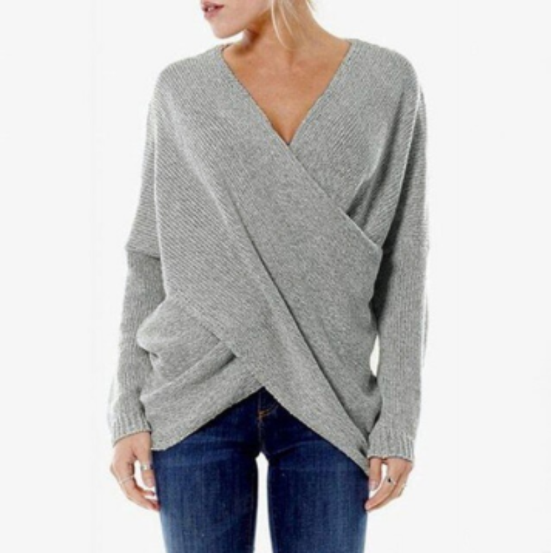 Fashionable Women's Cable Knit Pullover Sweater