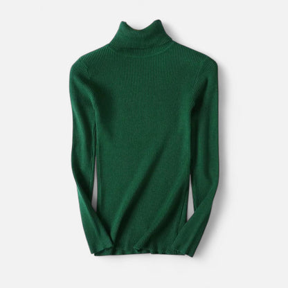 Warm Knitted Women's Turtleneck Jumper