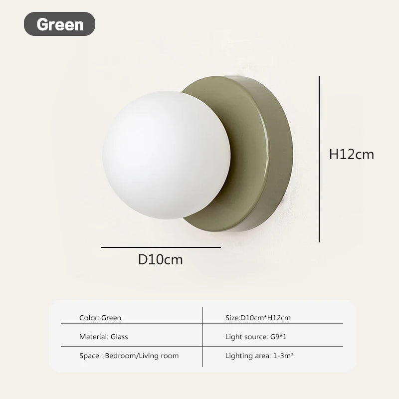 Stylish Circular Glass LED Light Fixture