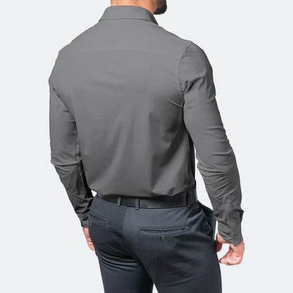 Men's Slim Fit Dress Shirt - Easy Iron, Stretchy & Comfortable