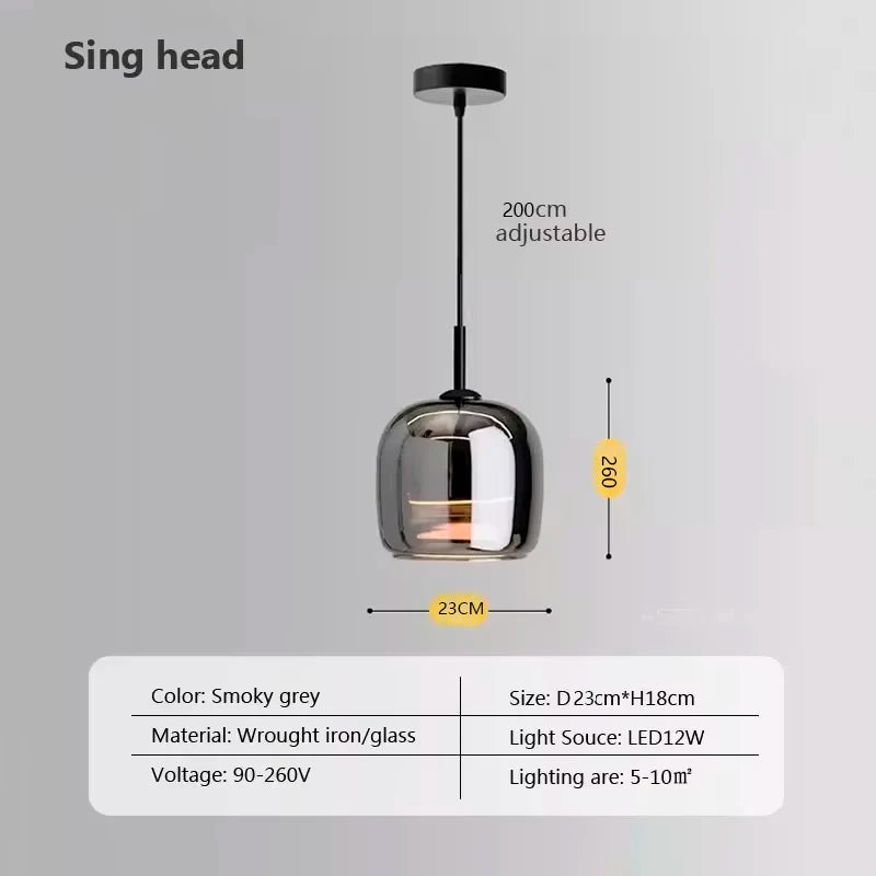 Elegant Crystal LED Pendant Light Fixture