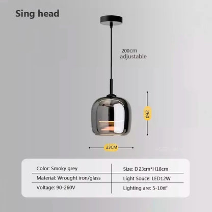 Elegant Crystal LED Pendant Light Fixture