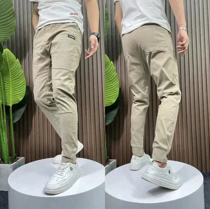 Relaxed Fit Khaki Cargo Pants for Men