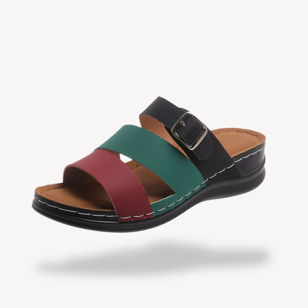 Vibrant Comfortable Leather Walking Sandals
