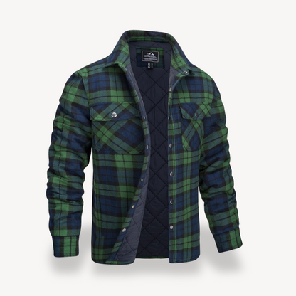 Warm Checked Flannel Coats for Men
