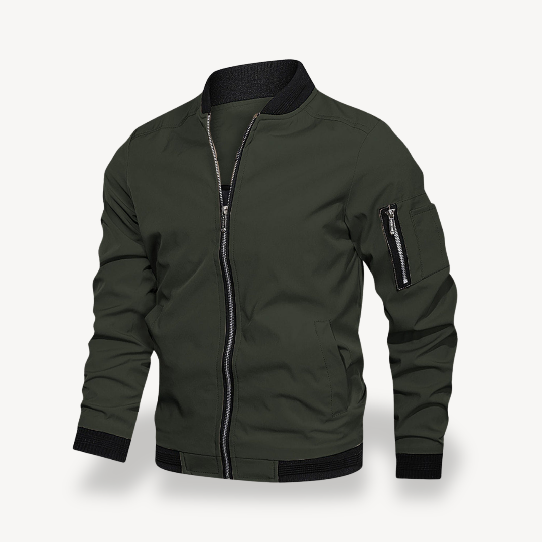 Men's Zip Up Flight Jacket