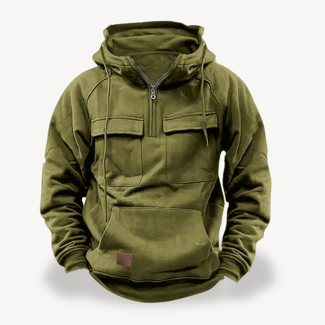 Warm Mens Fleece Hooded Jacket