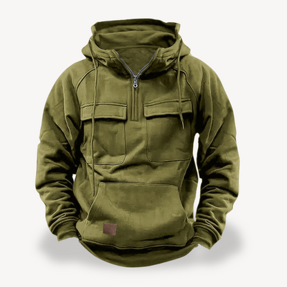 Warm Mens Fleece Hooded Jacket