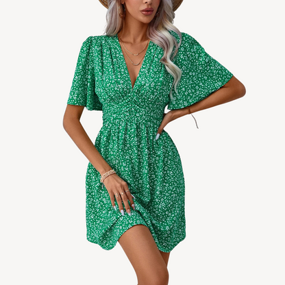Ladies' Sleeveless Floral Sundress Comfortable Summer Wear