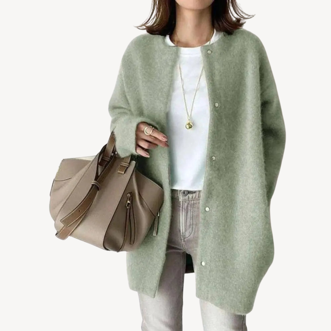 Classic Women's Wool Button Front Sweater