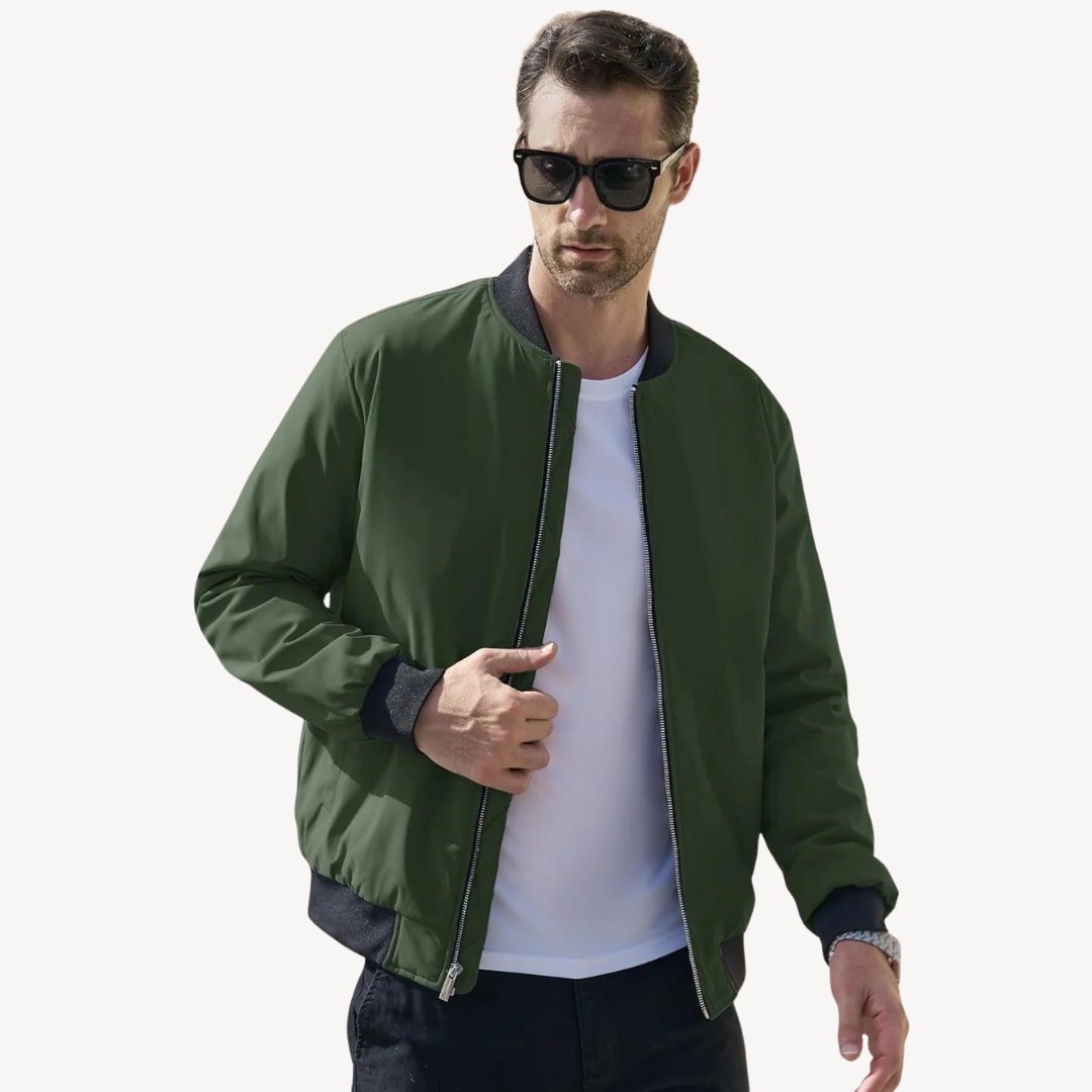 Warm Padded Men's Bomber Coat