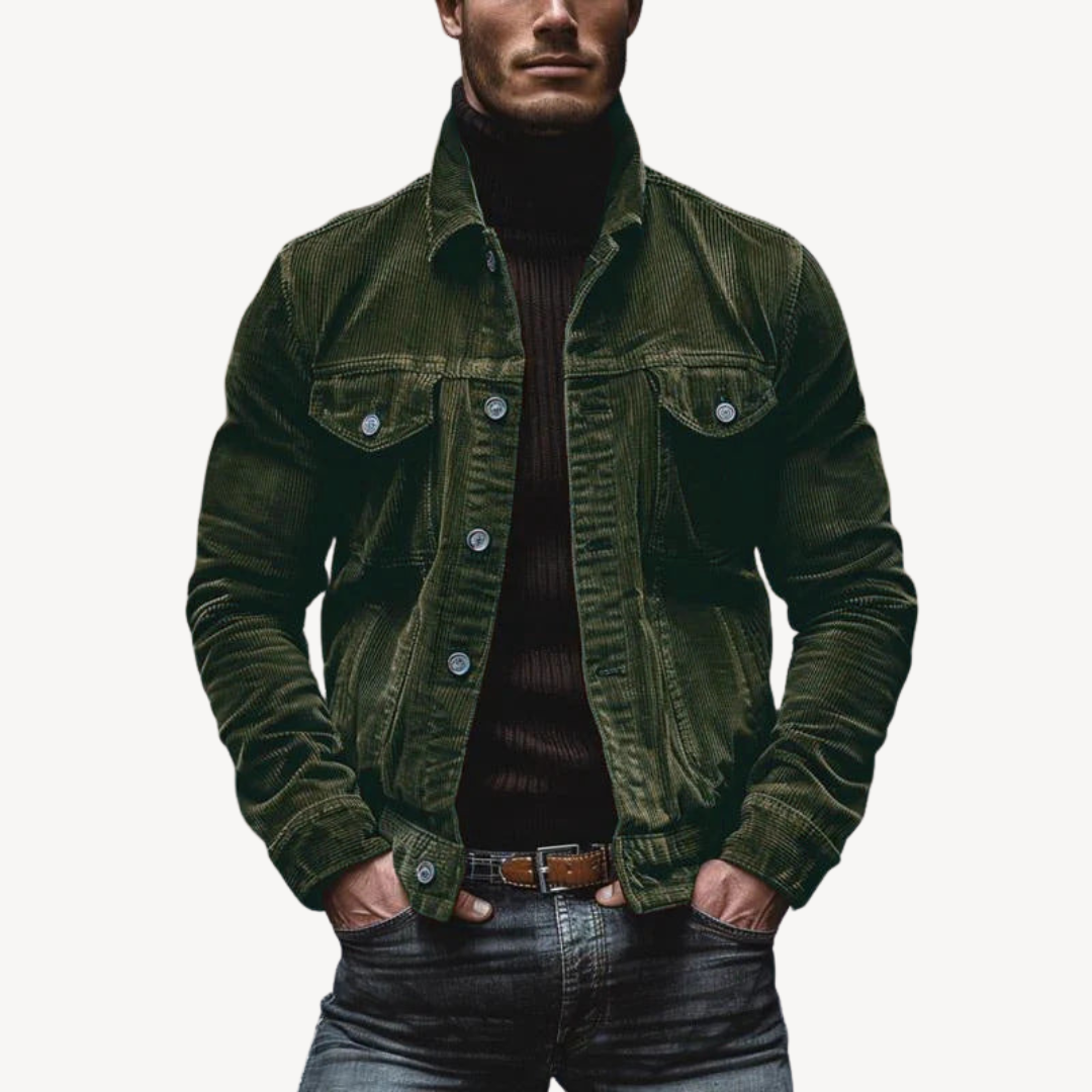 Rugged Textured Mens Jacket