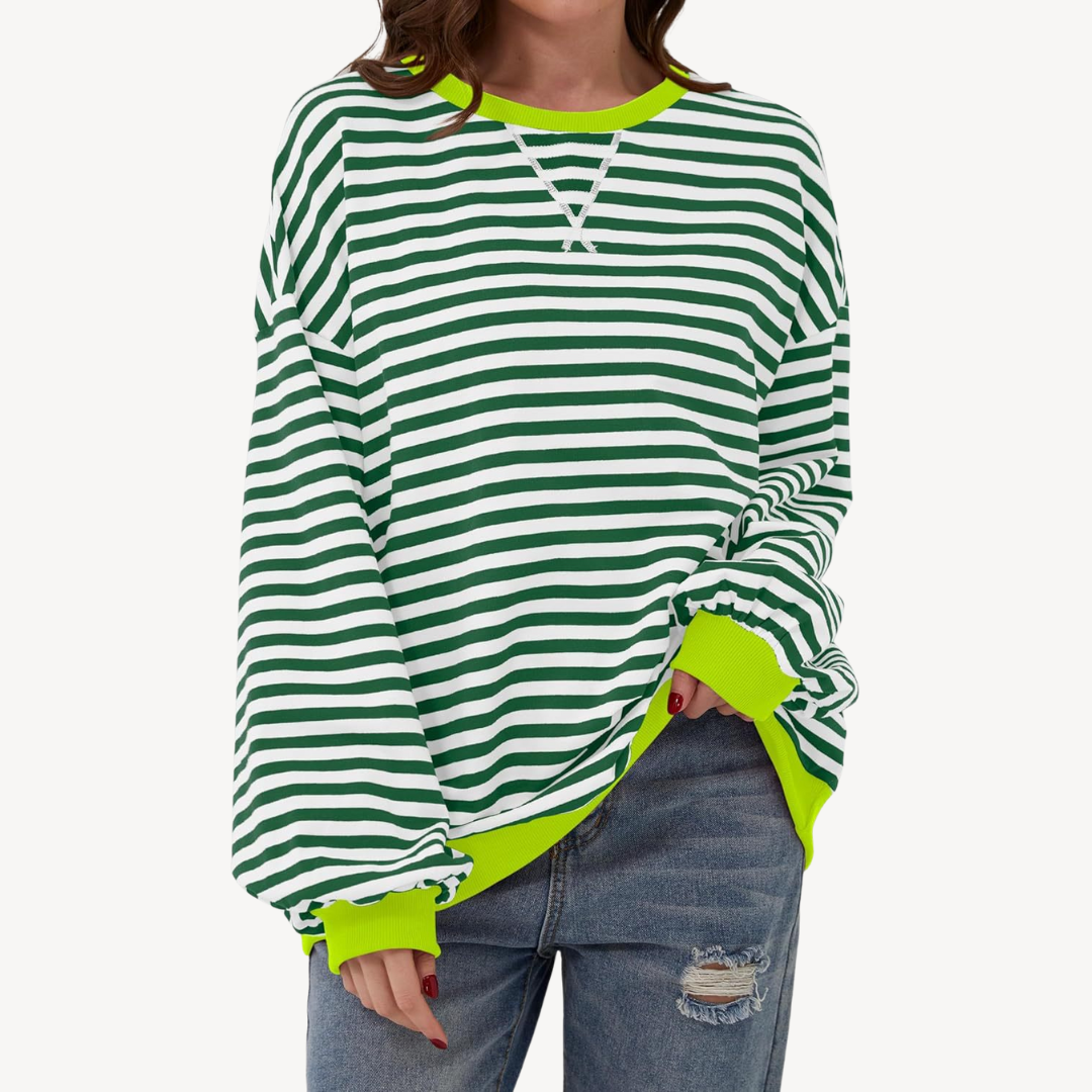 Ladies Classic Vertical Stripe Shirt
