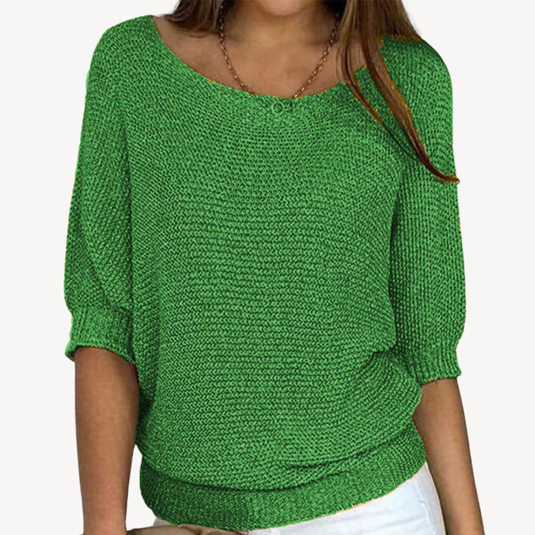 Soft Women's Crew Neck Casual Sweater